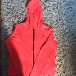 Hurley girls neon pink sweater